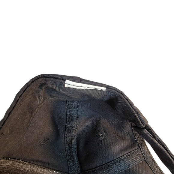 Black Baseball Cap Cursive "A" Hat Men's OS - Picture 9 of 11